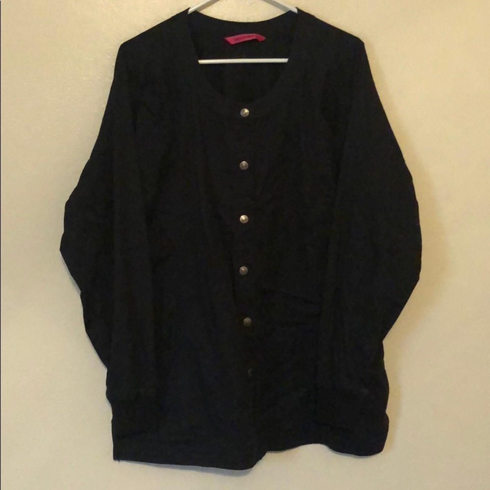 Black Scrub Lab Coat